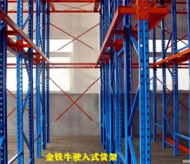 浙江寧波某大型化工企業駛入式貨架案例